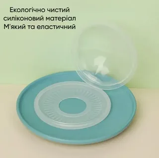 Многоразовые накладки для сбора грудного молока20 мл силиконовые молокосборники комплект 2 шт, мініатюра 3