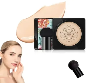 Тональный кушон Beauty LINASI увлажняющий с SPF натуральное покрытие, мініатюра 3