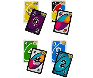 UNO Flip настольная карточная игра с двусторонними картами, 112 карт, мініатюра 5