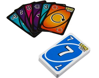 UNO Flip настольная карточная игра с двусторонними картами, 112 карт, мініатюра 6