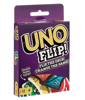 UNO Flip настольная карточная игра с двусторонними картами, 112 карт, мініатюра 4