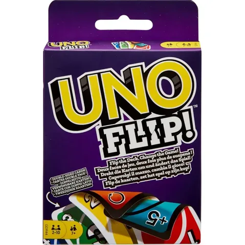 UNO Flip настольная карточная игра с двусторонними картами, 112 карт