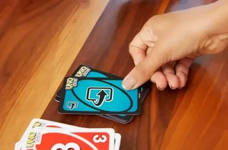 UNO Flip настольная карточная игра с двусторонними картами, 112 карт, мініатюра 7