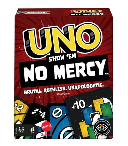 UNO No Mercy Без пощады карточная настольная игра 168 карт, новые правила и штрафные карты