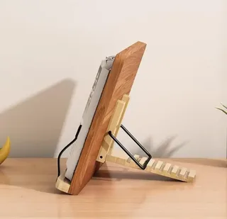 Подставка для книг бамбуковая с регулировкой наклона складная 24×34 см, мініатюра 3