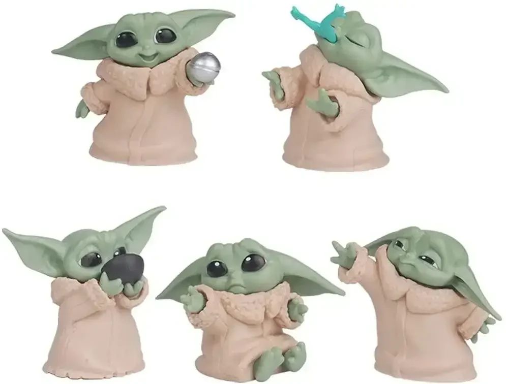 Фигурки Йода Малыш 5шт Sanix из Звездные войны Мандалорец Baby Yoda